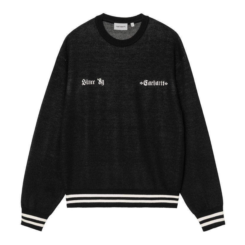 Villapaita Carhartt WIP Greatest Hits Black Sweater Musta | I034389_9