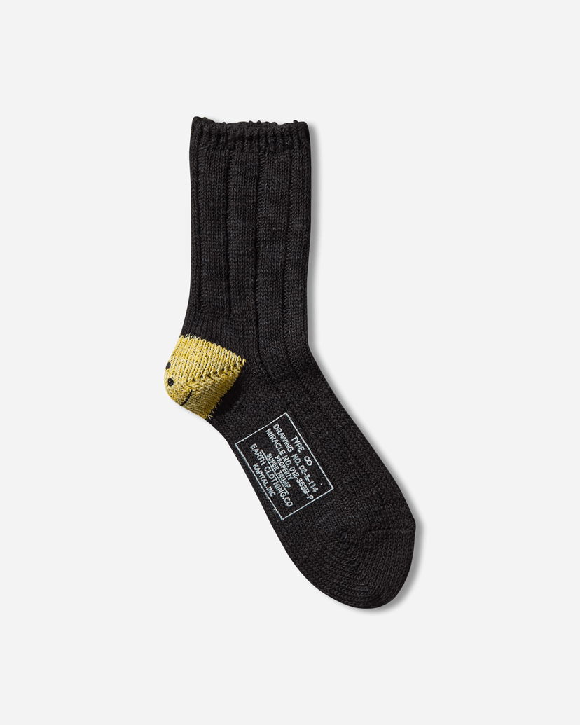 Sukat KAPITAL SUPER TRUMP MA-1 56 Yarns Happy Heel Socks Musta | EK-1582XS BLACK