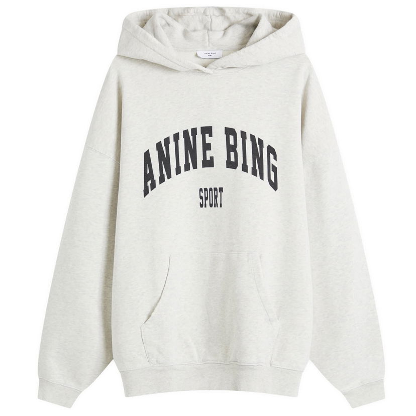Huppari Anine Bing Harvey Grey Melange Hooded Sweatshirt Harmaa | S-08-5185-030