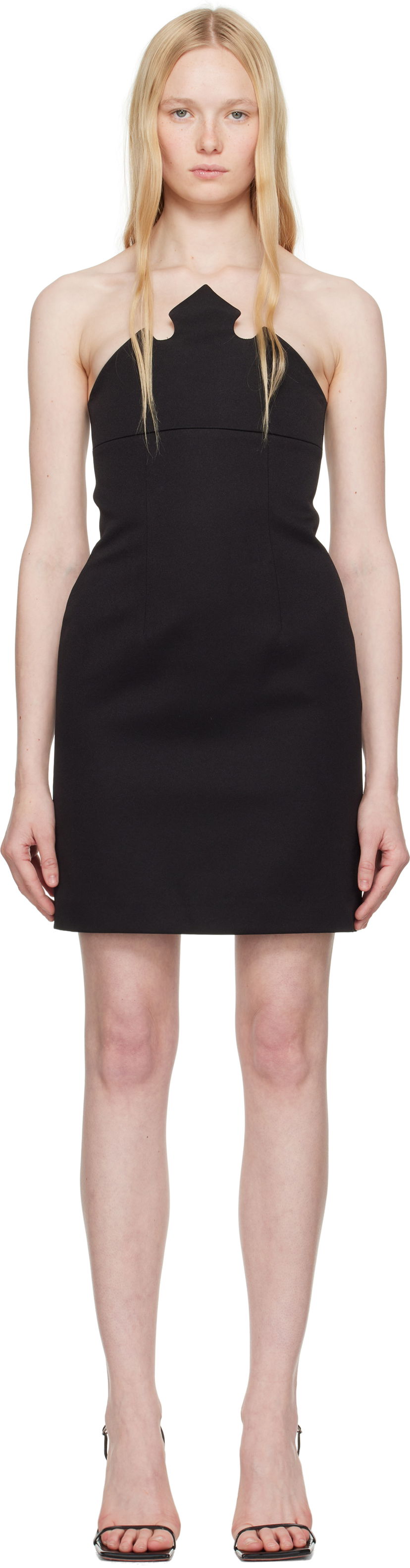 Mekko Coperni Coperni Crown Minidress Musta | DR184F3004