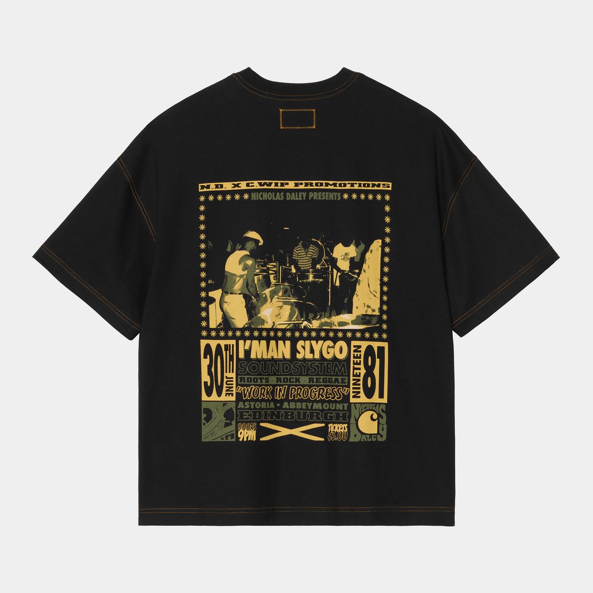 T-paita Carhartt WIP Carhartt WIP x Nicholas Daley Poster T-Shirt ND Musta | I035276_6, 1