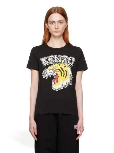 T-paita KENZO Paris Varsity Jungle Musta | FD62TS0844SO