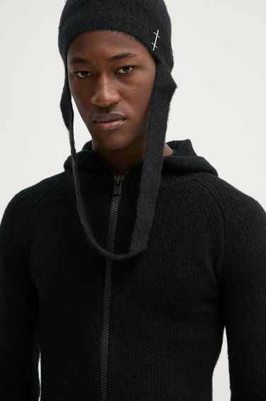 Pipo HELIOT EMIL Obelis Longline Beanie Musta | AW24_16_111_BLK01, 3