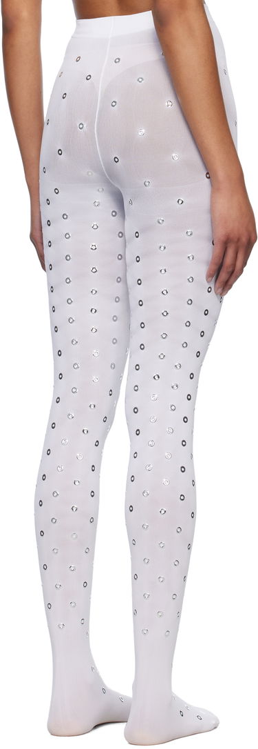 Sukat We11done We11done Eyelet Tights Valkoinen | WD-LE0-25-284-W-WH, 2