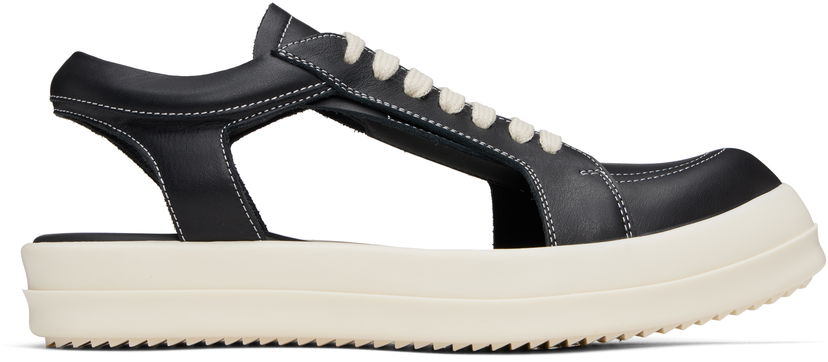 Vaatteet Rick Owens Rick Owens Hollywood Hollowed Vintage Sneaks Musta | RU01E5888 LCO