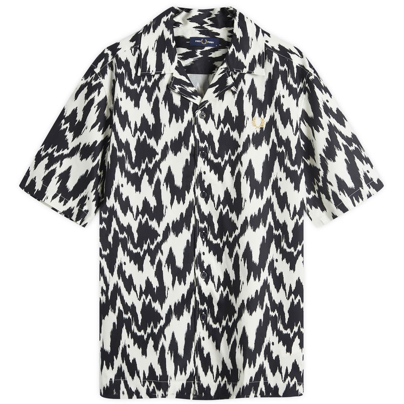 Paita Fred Perry Animal Print Vacation Shirt Valkoinen | M8719-560