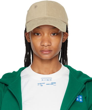 Korkki ADER ERROR Distressed Cotton Twill Cap Beige | BN01SSHW0201BG, 0