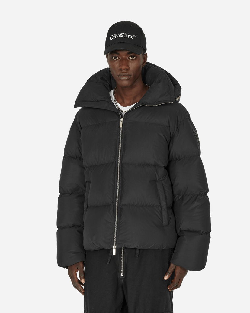 Puffer takki Off-White Patch Arrow Down Puffer Jacket Black Musta | OMEJ006F23FAB001 1010