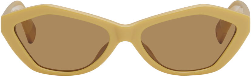 Aurinkolasit Jacquemus Jacquemus 'The Bambino' Sunglasses Beige | JAC42C7SUN