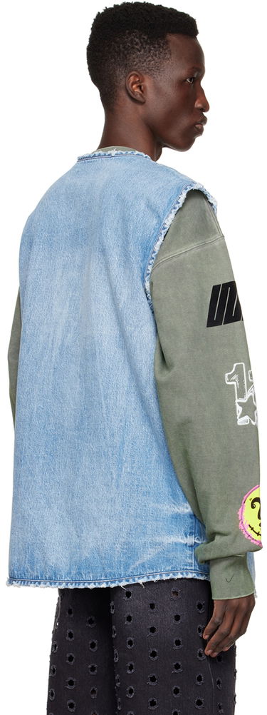 Liivi We11done We11done Sleeveless Denim Vest Sininen | WD-DV1-22-331-M-BL, 2