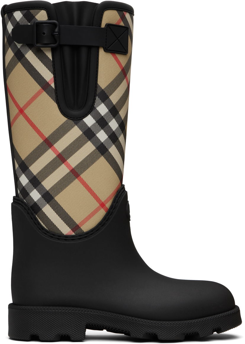 Tennarit ja kengät Burberry Burberry Marsh Stamp High Rubber Boots Musta | 8111644