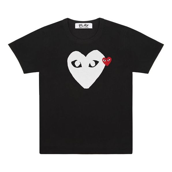 T-paita Comme des Garçons Emblem Heart T-Shirt Musta | AZ-T115-051-1