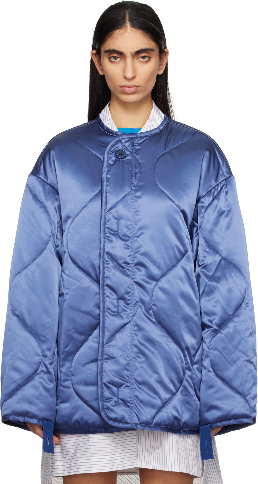 Puffer takki JW Anderson JW Anderson Oversized Quilted Jacket Sininen | JK0374-PG1680
