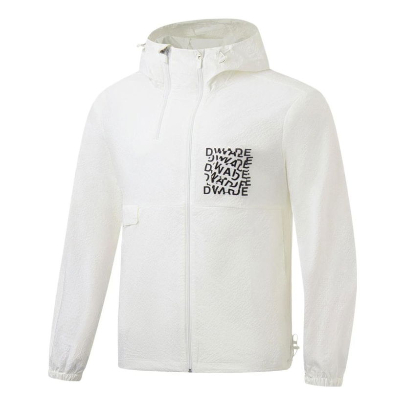 Tuulitakki Li-Ning Wade Graphic Full Zip Hoodie Valkoinen | AFDT319-3