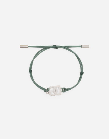 Rannerengas Dolce & Gabbana Cord Bracelet With Logo Vihreä | WBP5L1W1111V0153, 2