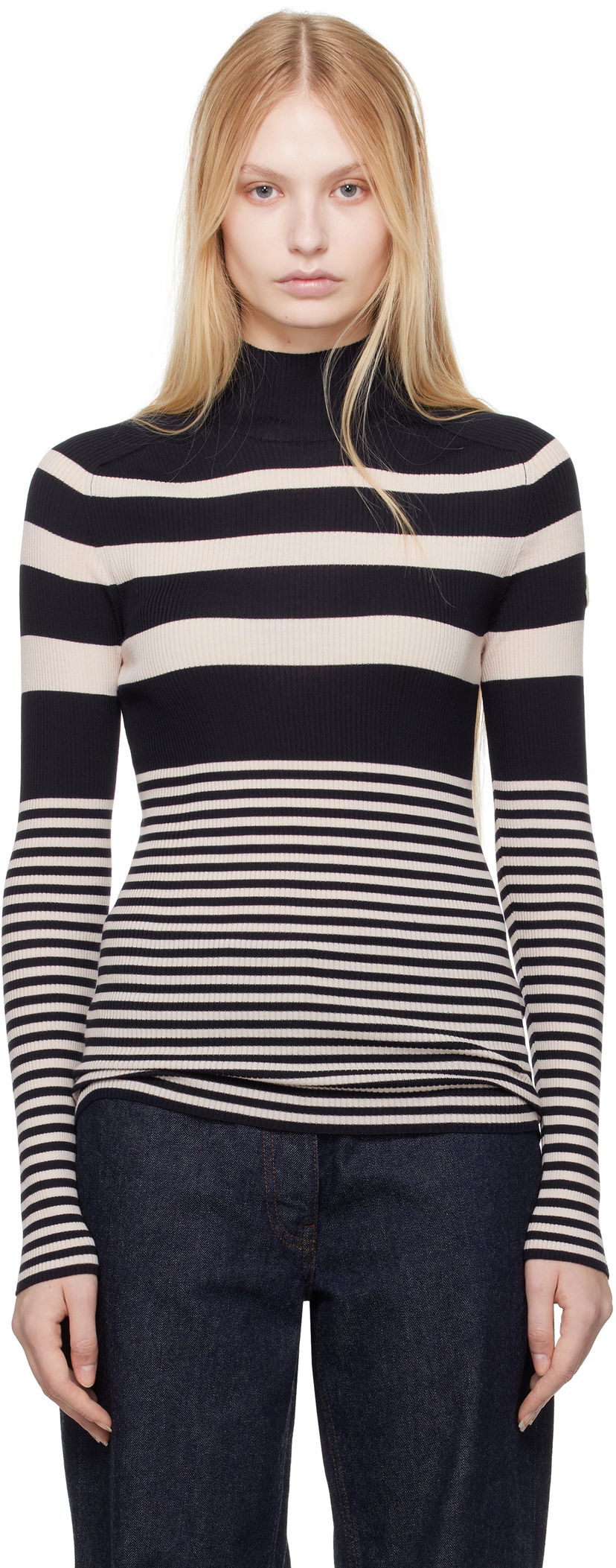 Villapaita Moncler Moncler Striped Wool Turtleneck Monivärinen | K10939F00002M1180