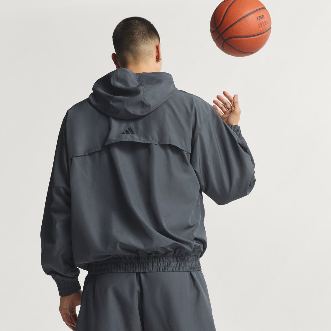 Tuulitakki adidas Performance Anthony Edwards Hooded Anorak Harmaa | KC1611, 0