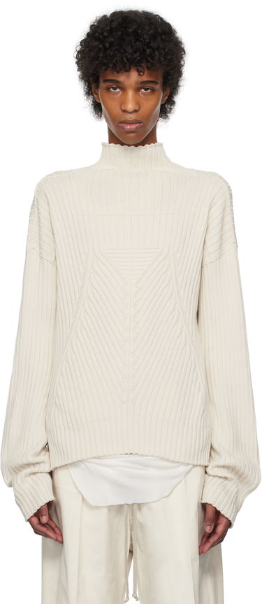 Villapaita Rick Owens Rick Owens Hollywood Tabard Sweater Beige | RU01E5663 KEC, 0