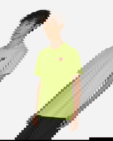 T-paita Comme des Garçons PLAY Mini Heart Solid Tee Keltainen | P1T2722, 2