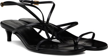 Asusteet Khaite KHAITE Loop Kitten Heel Sandals Musta | F3076-920, 3