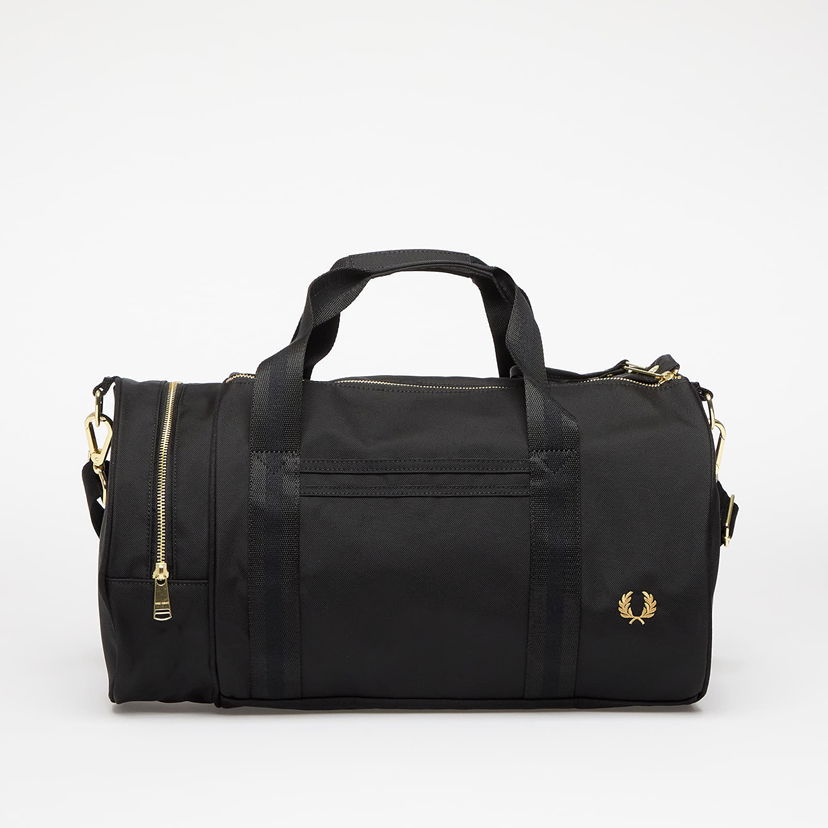 Matkalaukku Fred Perry Fred Perry Textured Nylon Barrel Bag Musta | L9257 102