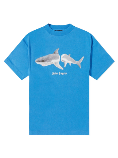 T-paita Palm Angels Shark Tee Sininen | PMAA001S22JER0114501