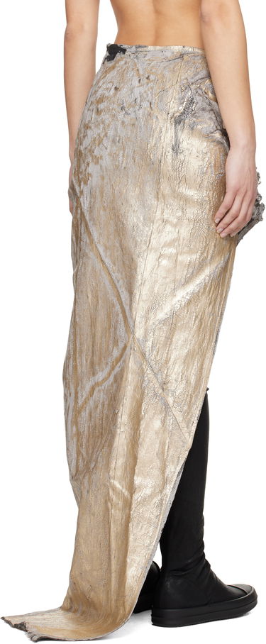 Hame Rick Owens Rick Owens DRKSHDW Hollywood Soft Edfu Long Denim Maxi Skirt Metallinen | DS01E3348 SGMC, 2