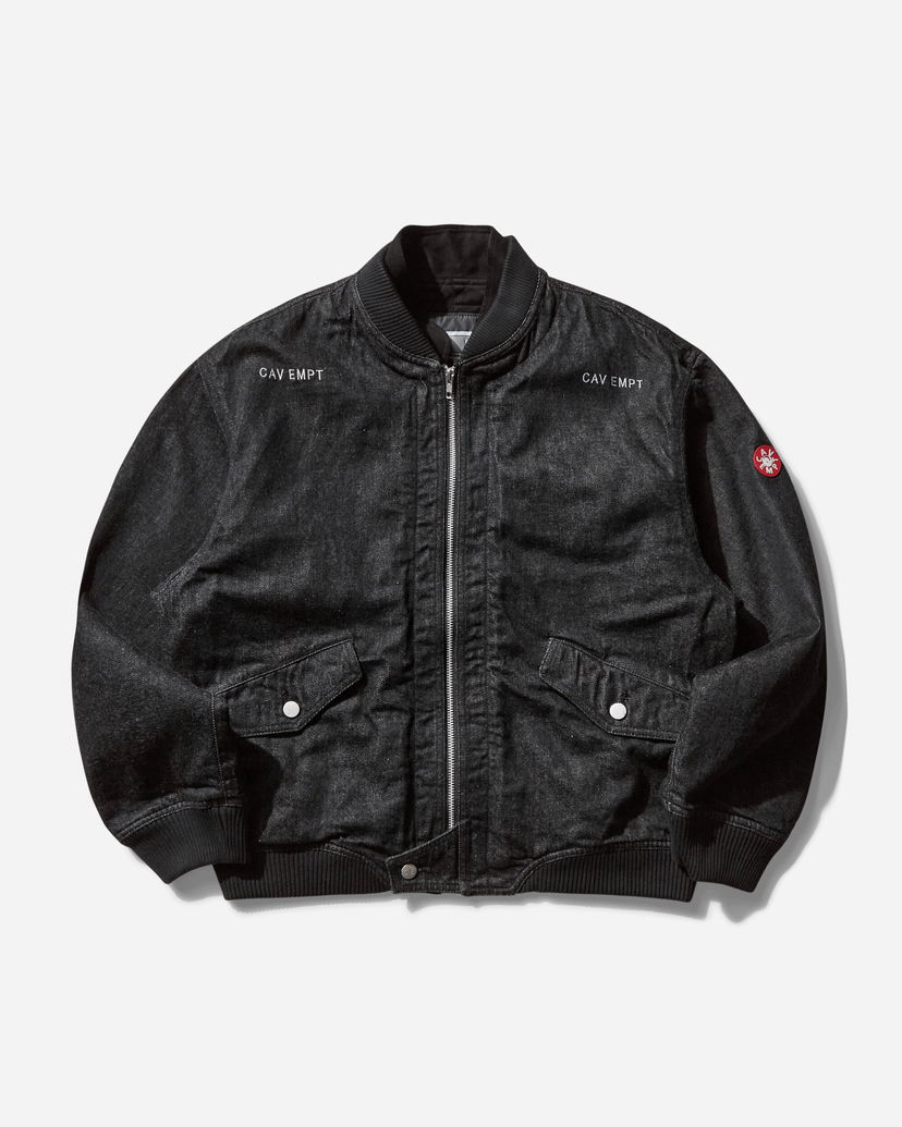 Bomber-takki Cav Empt Double Flap Zip Jacket Musta | CES27JK06 BLACK