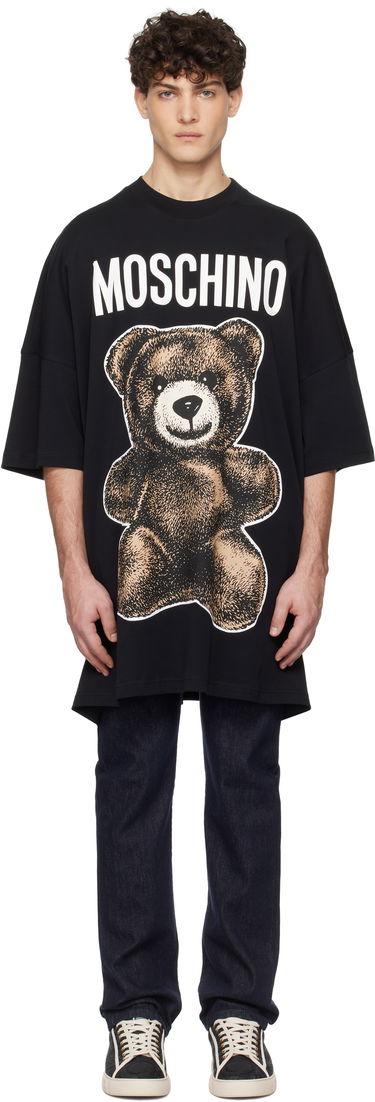 T-paita Moschino Moschino Oversized Teddy Bear Graphic Tee Musta | 251ZZV071202441555, 0