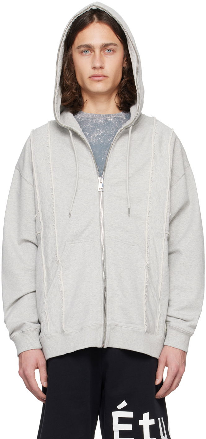 Huppari Études Études Skyline Zip Hoodie Harmaa | E24MM284A01682