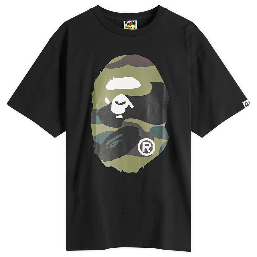 T-paita BAPE Giant 1St Camo Big Ape Head T-Shirt, Size Large Musta | 001TEL301015M-BGN