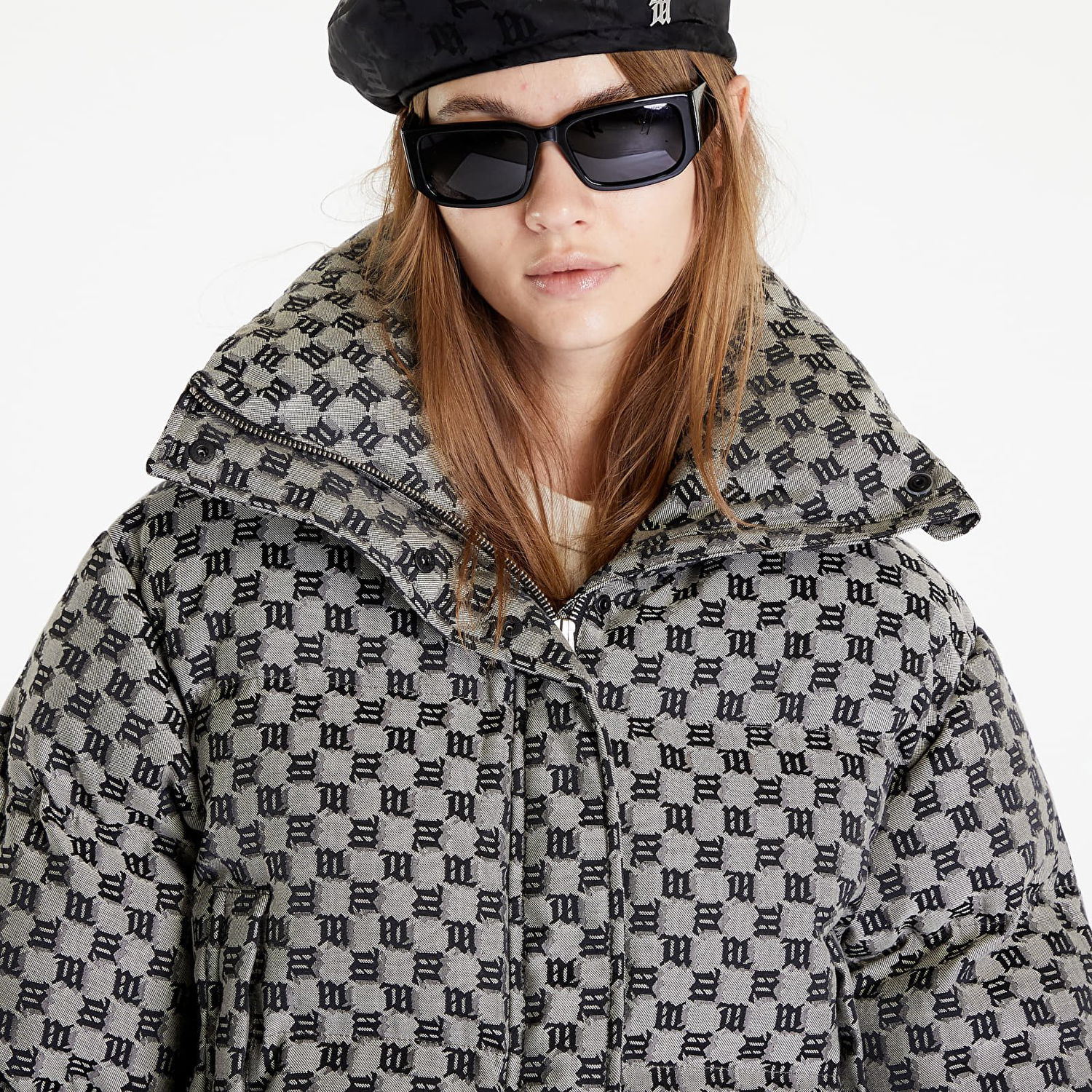 Puffer takki MISBHV Monogram Jacquard Canvas Puffer Harmaa | 3121W415, 1