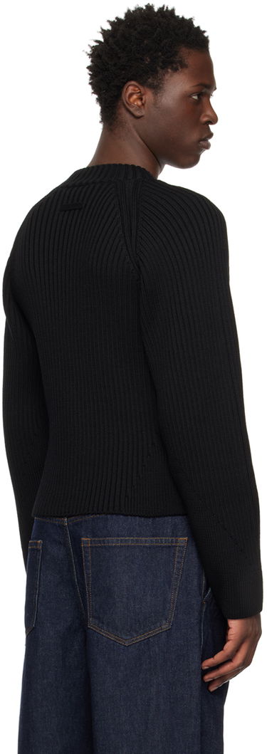 Villapaita Jean Paul Gaultier Cutout Ribbed Sweater Musta | 22/09-U-PL023-M038, 2