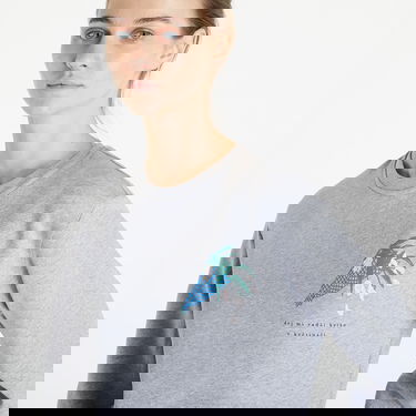 Huppari Queens Dej Mi Radši Kytku V Květináči Crewneck Harmaa | QNS_042, 3