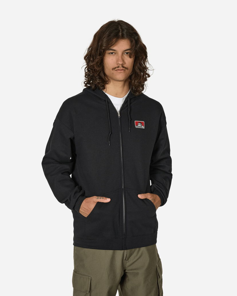 Huppari Ben Davis Full Zip Hoodie Musta | BEN9034 001