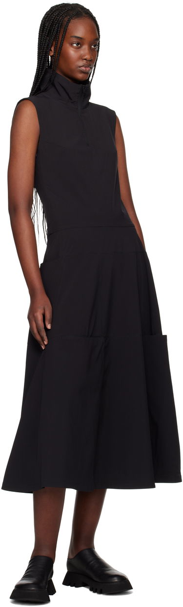 Mekko Y-3 Y-3 Half-Zip Midi Dress Musta | JI7087, 3