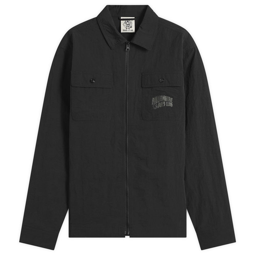 Paita BILLIONAIRE BOYS CLUB Men's Arch Logo Nylon Overshirt, Size Large Musta | B25307-BLK