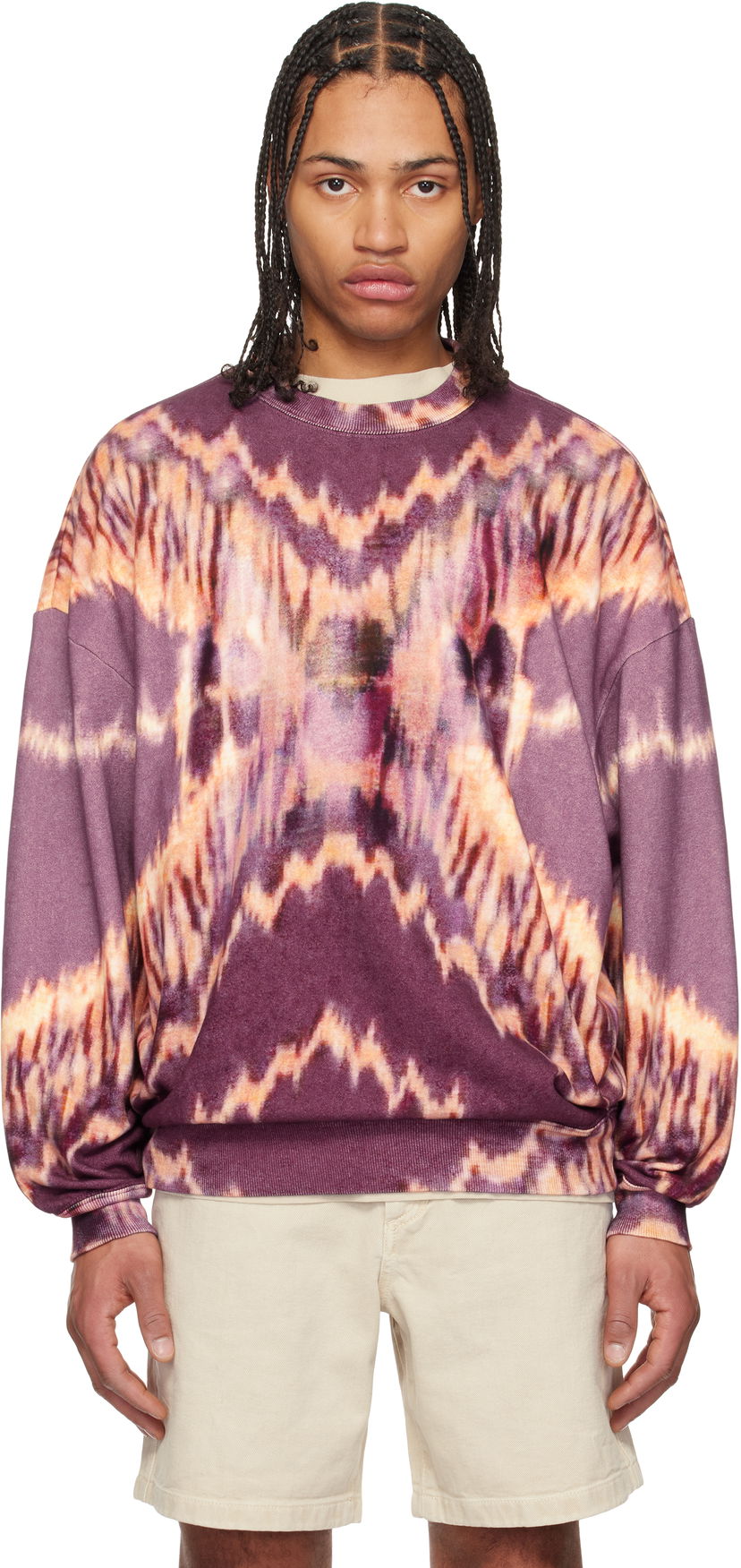 Villapaita ISABEL MARANT Isabel Marant Dobbie Tie-Dye Sweatshirt Violetti | 25PSW0156HA-C1M03H