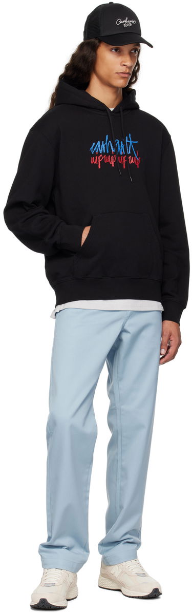 Huppari Carhartt WIP Stereo Script Black Hoodie Musta | I033624, 3