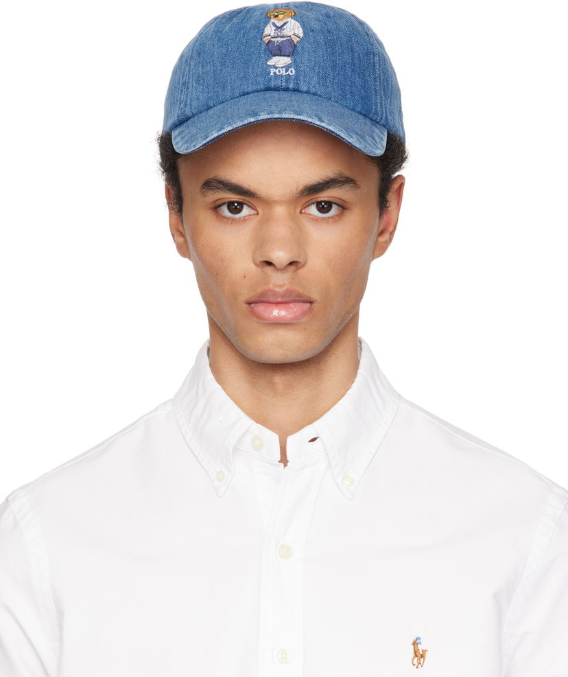 Korkki Polo by Ralph Lauren Ralph Lauren Embroidered Denim Cap Sininen | 710969639001