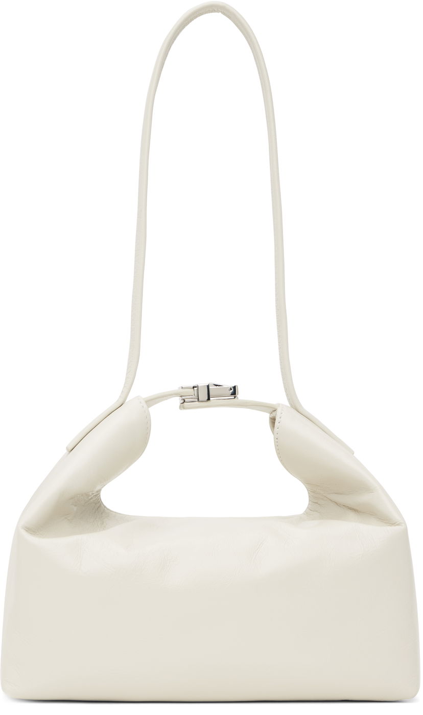 Käsilaukku BY FAR Leather Shoulder Bag Valkoinen | MWBSB052LL002WH020PL
