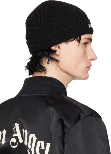 Pipo Palm Angels Classic Logo Beanie Musta | PMLC032C99FAB0011003, 2