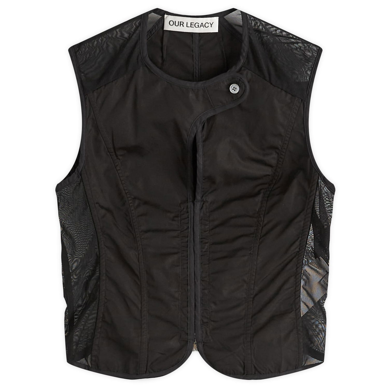 Liivi OUR LEGACY Our Legacy All Day Poplin Corset Vest Top, X-Small Musta | W2252CVB, 1