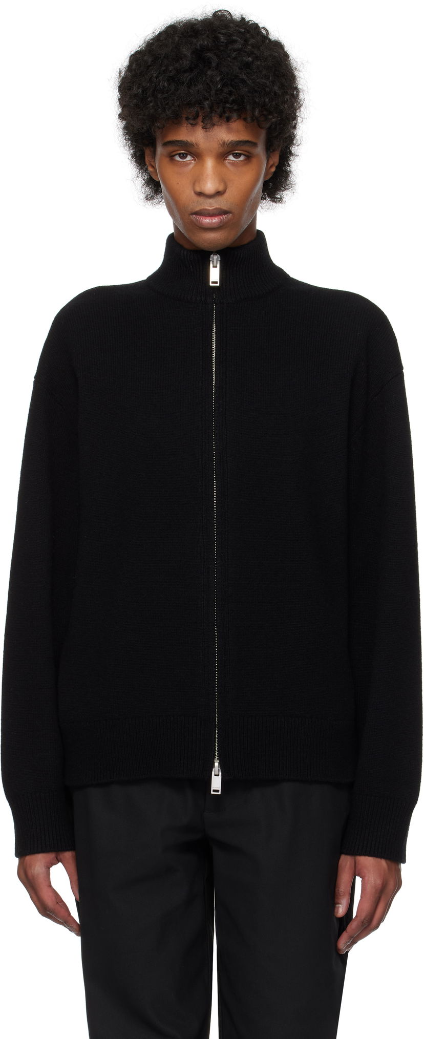 Villapaita Han Kjøbenhavn Han Kjobenhavn Zip-Up Sweater Musta | M-134368