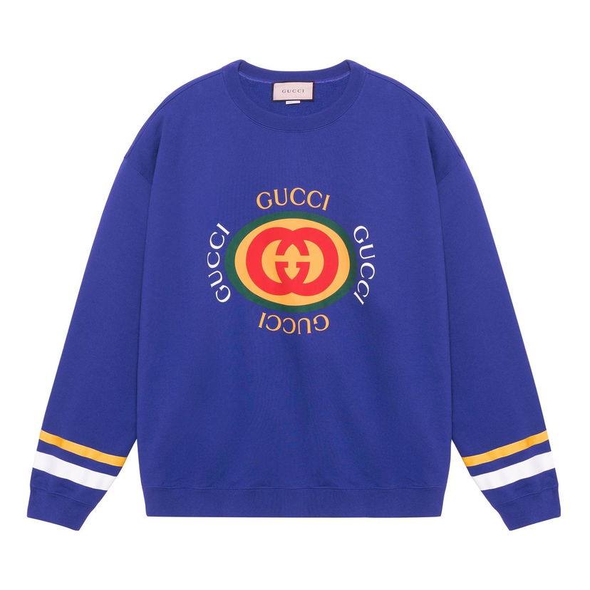 Villapaita Gucci Gucci Jersey Sweatshirt Sininen | 747809-XJFL8-4120