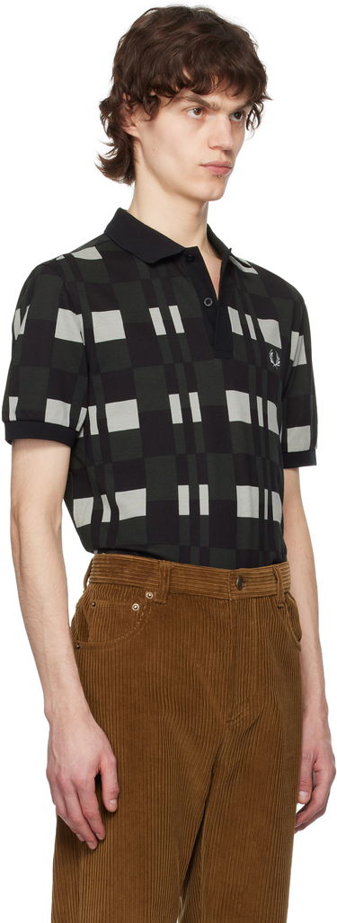 Poolopaita Fred Perry Fred Perry Split Chequerboard Polo Musta | M8691, 1