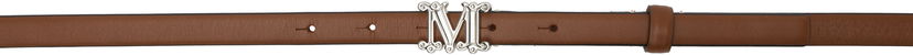 Vyöt Max Mara Max Mara Leather Monogram Belt Ruskea | 2514501011600