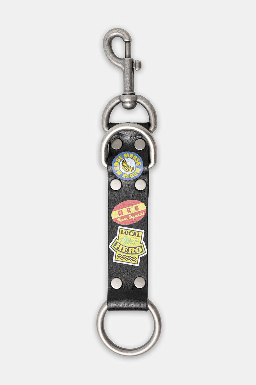 Avaimenperät Martine Rose Martine Rose Bondage Leather Keychain Musta | 1166LP01030