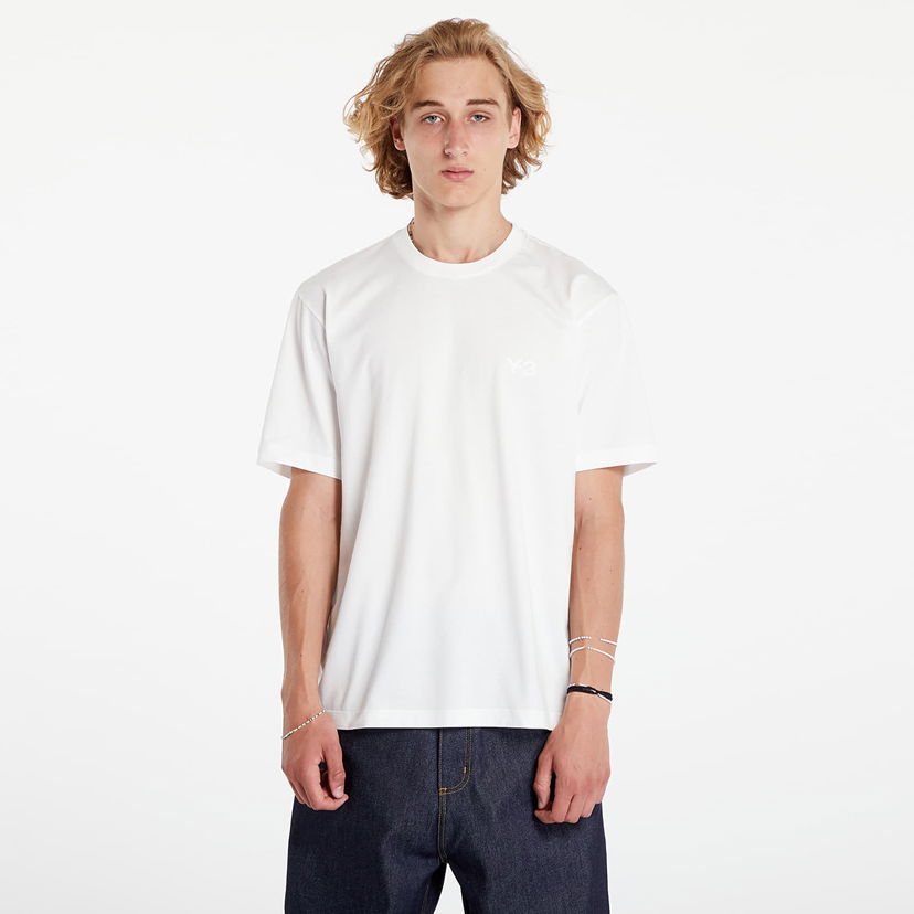 T-paita Y-3 Regular Short Sleeve Tee Core White Valkoinen | JD9829