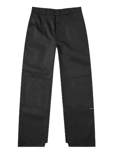 Housut Palm Angels Waistband Logo Chino Pant Black/Brown Musta | PMCG003S23FAB0011060